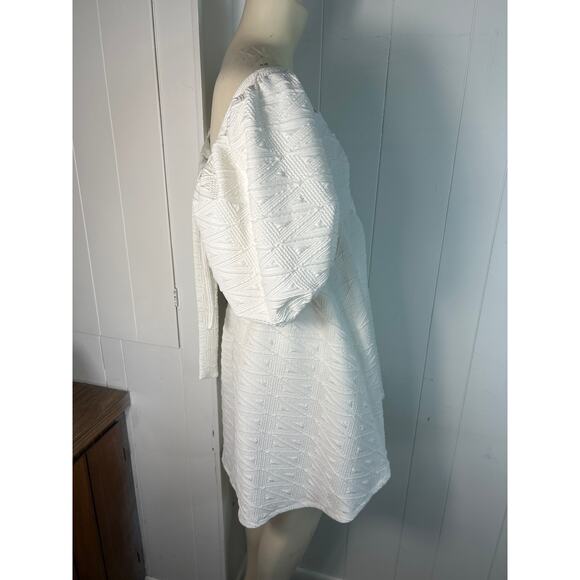 Free People Violet Babydoll Mini Dress in White. New with Tag! Size L. - Picture 5 of 8